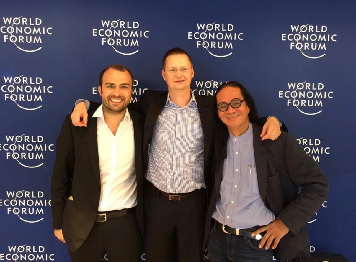 Michael Altendorf with Martin Bruncko and Yobie Benjamin at WEF China